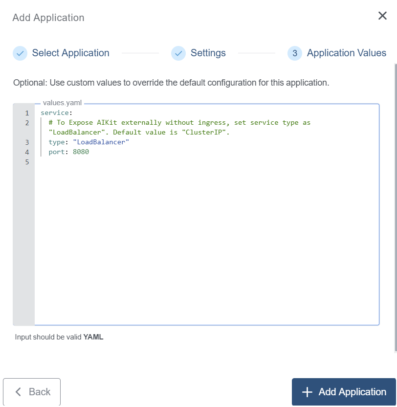 Application Values for AIKit Application